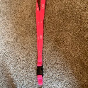 Pink Nike lanyard